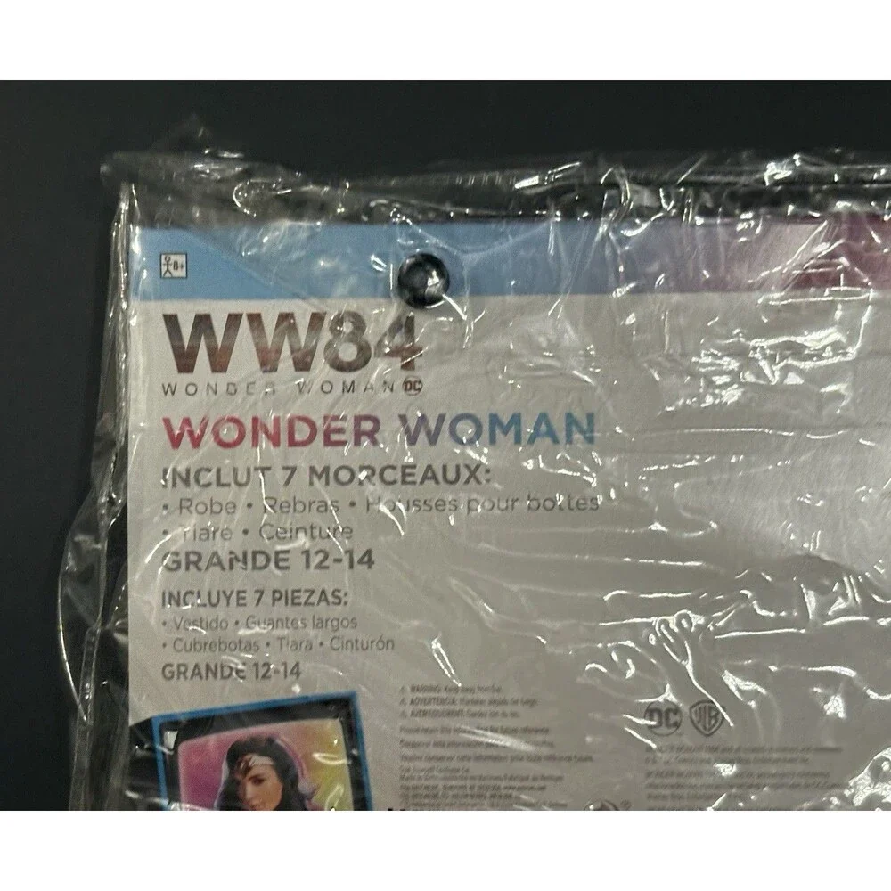 Wonder Woman WW84 Child Costume DC Superhero Size L (12-14)